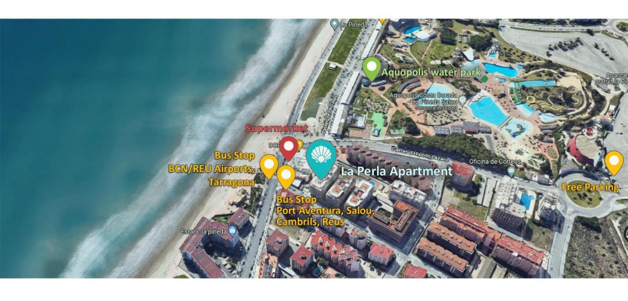 La Perla Apartment, Paradis Park, La Pineda - Atico 1ª Linea - Solarium - Wifi - Piscina Dış mekan fotoğraf